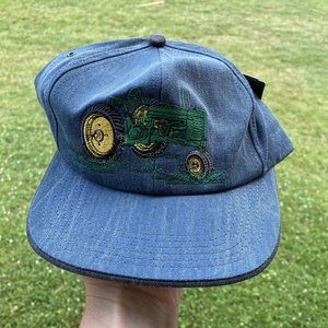 New John Deere K-Products Hat Cap Snapback Farm Embroidered Tractor Blue USA